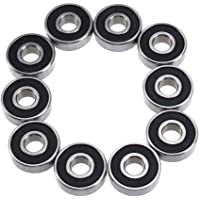 Ueetek - Lote de 10 rodamientos S608RS de repuesto para alfombrillas de 8 mm de diámetro interior + 22 mm de diámetro…